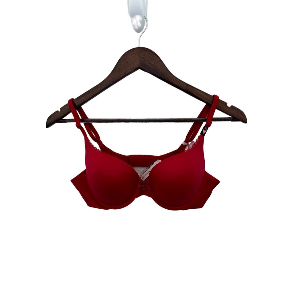 Victoria's Secret Red Push-Up Bra Size 36B Polyamide & Elastane For Women